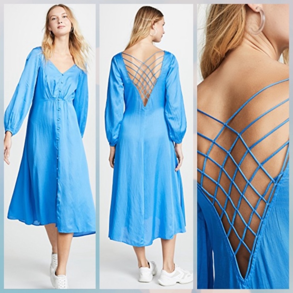 Free People cornflower blue dress size 2
